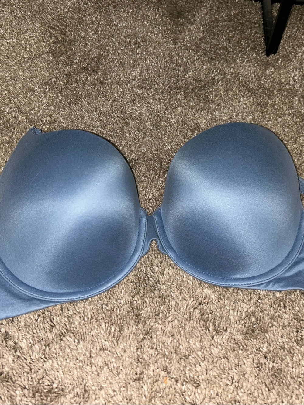 Smooth Molded Cup Bra in Slate Blue